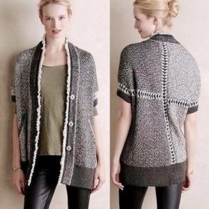 Anthropologie Angel of the North Gray Dolman Shrugged Cardigan Sz XS/S